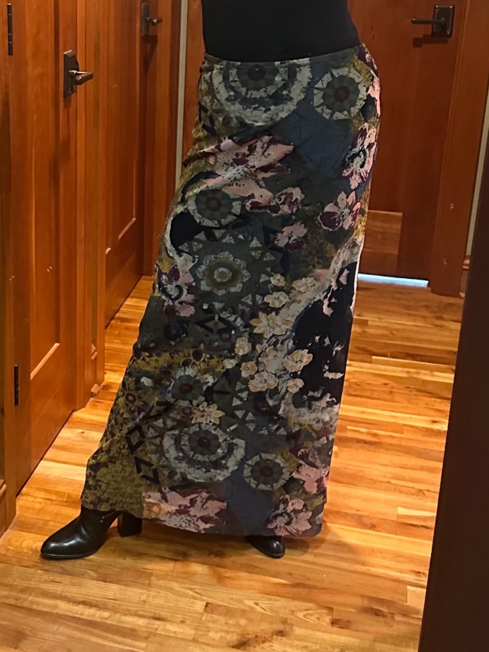 Fuzzi Maxi Skirt Multi Color Size Large